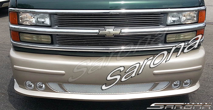 Custom GMC Savana Van  All Styles Front Bumper (1996 - 2002) - $590.00 (Part #GM-031-FB)